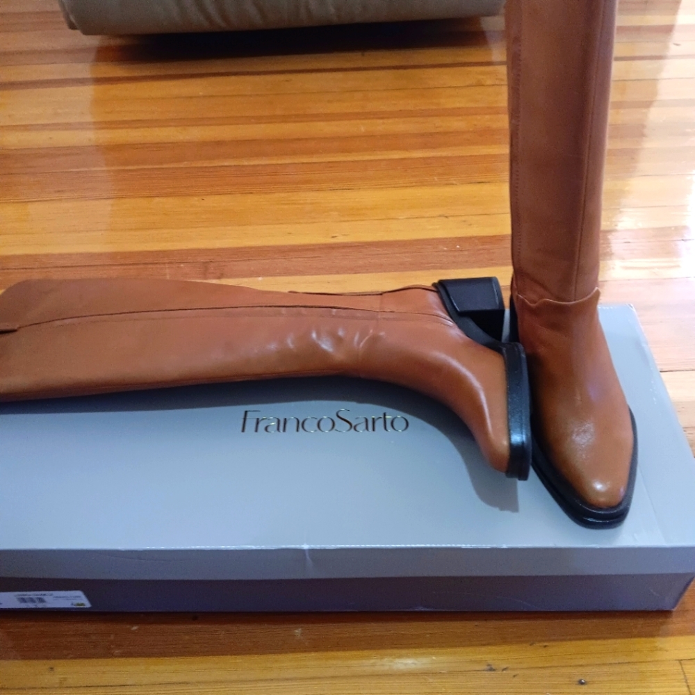 Franco Sarto Brown 2” Heeled Boots